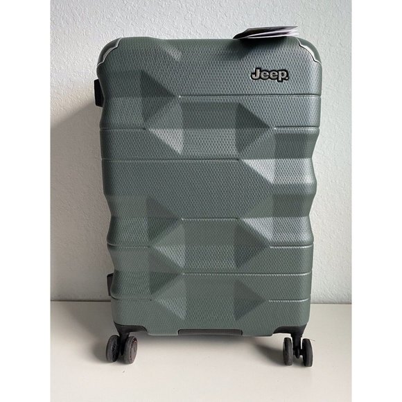 Jeep Bags Jeep Polygon Hardside 3d Olive Green 26 Upright Rolling